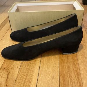 Nine West Black Nubuck Dress Shoes